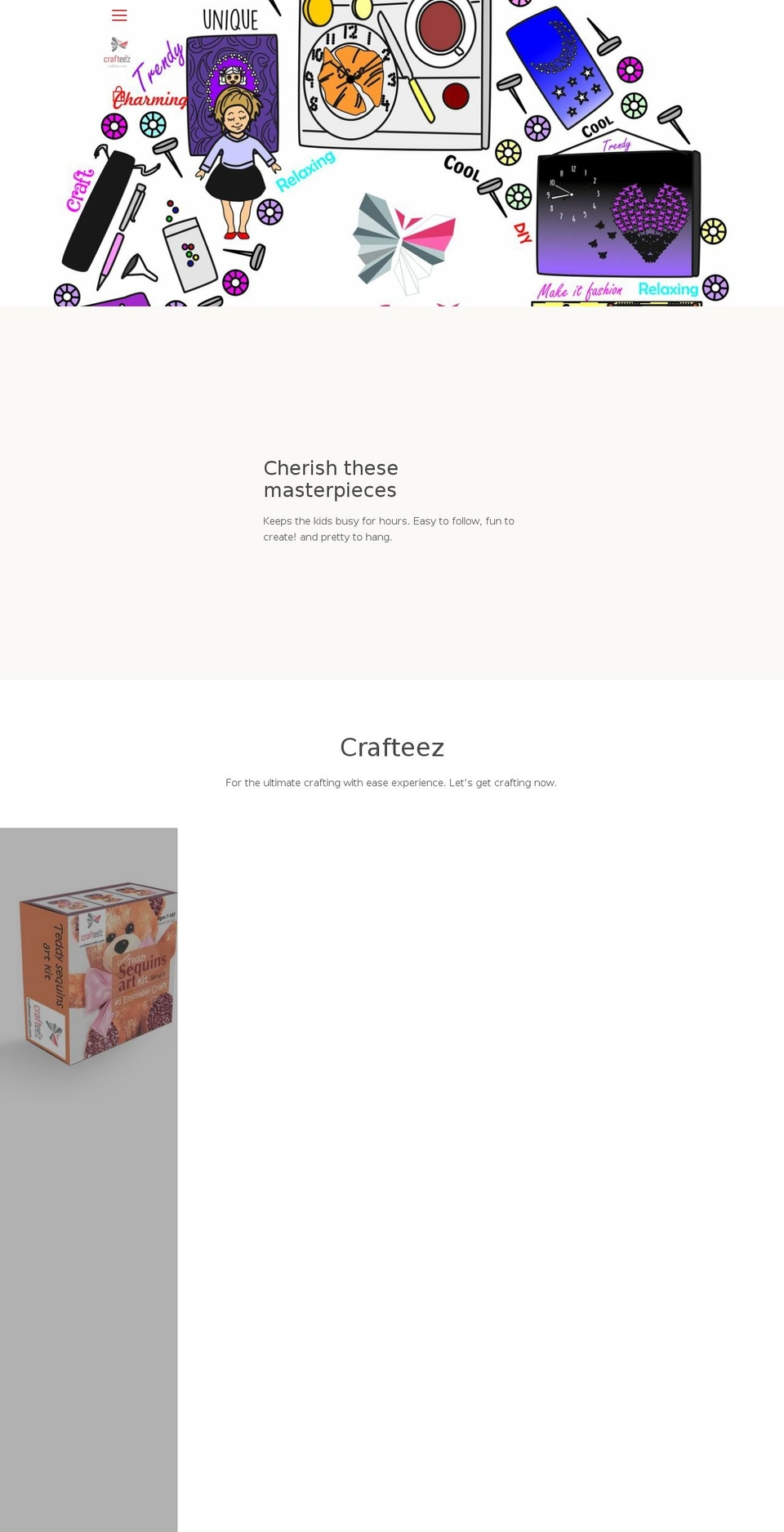 crafteez.com shopify website screenshot