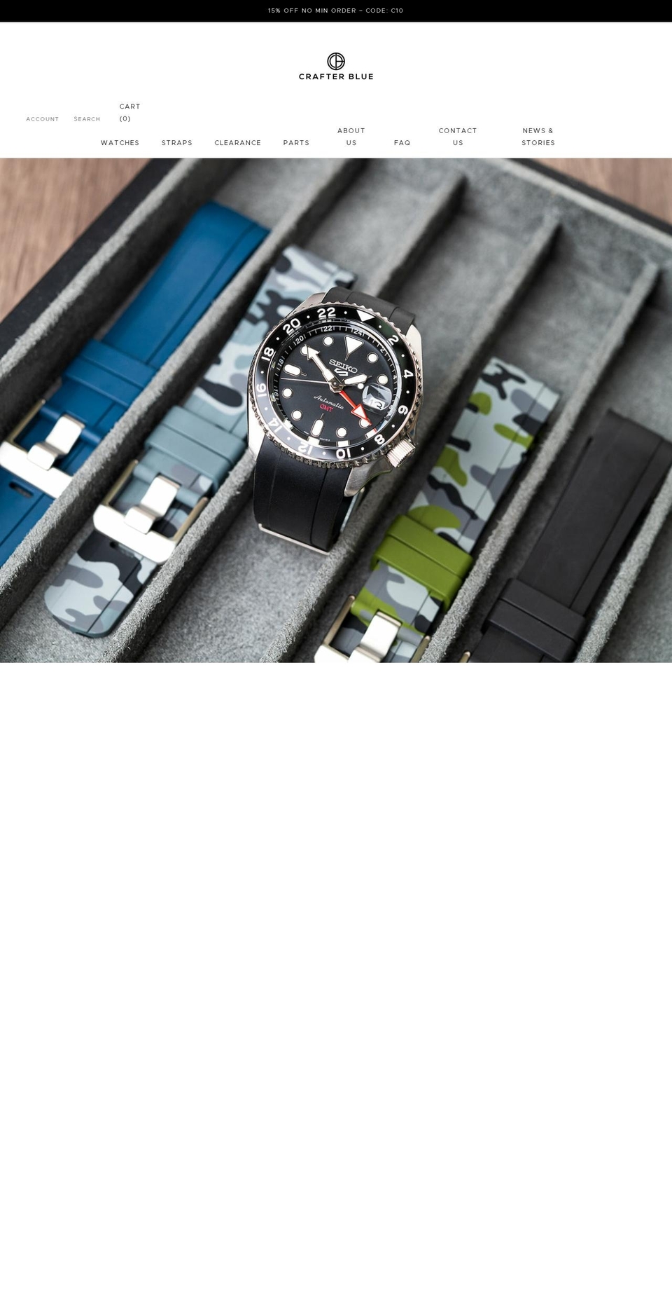 crafterblue.com shopify website screenshot