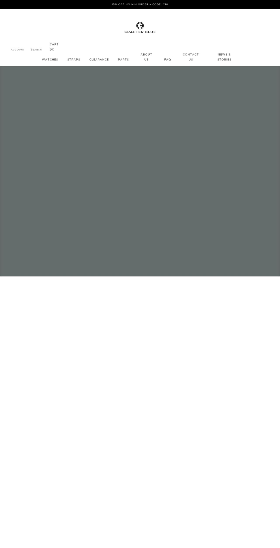 Wave for Crafter Blue XB Shopify theme site example crafterbluewatches.com