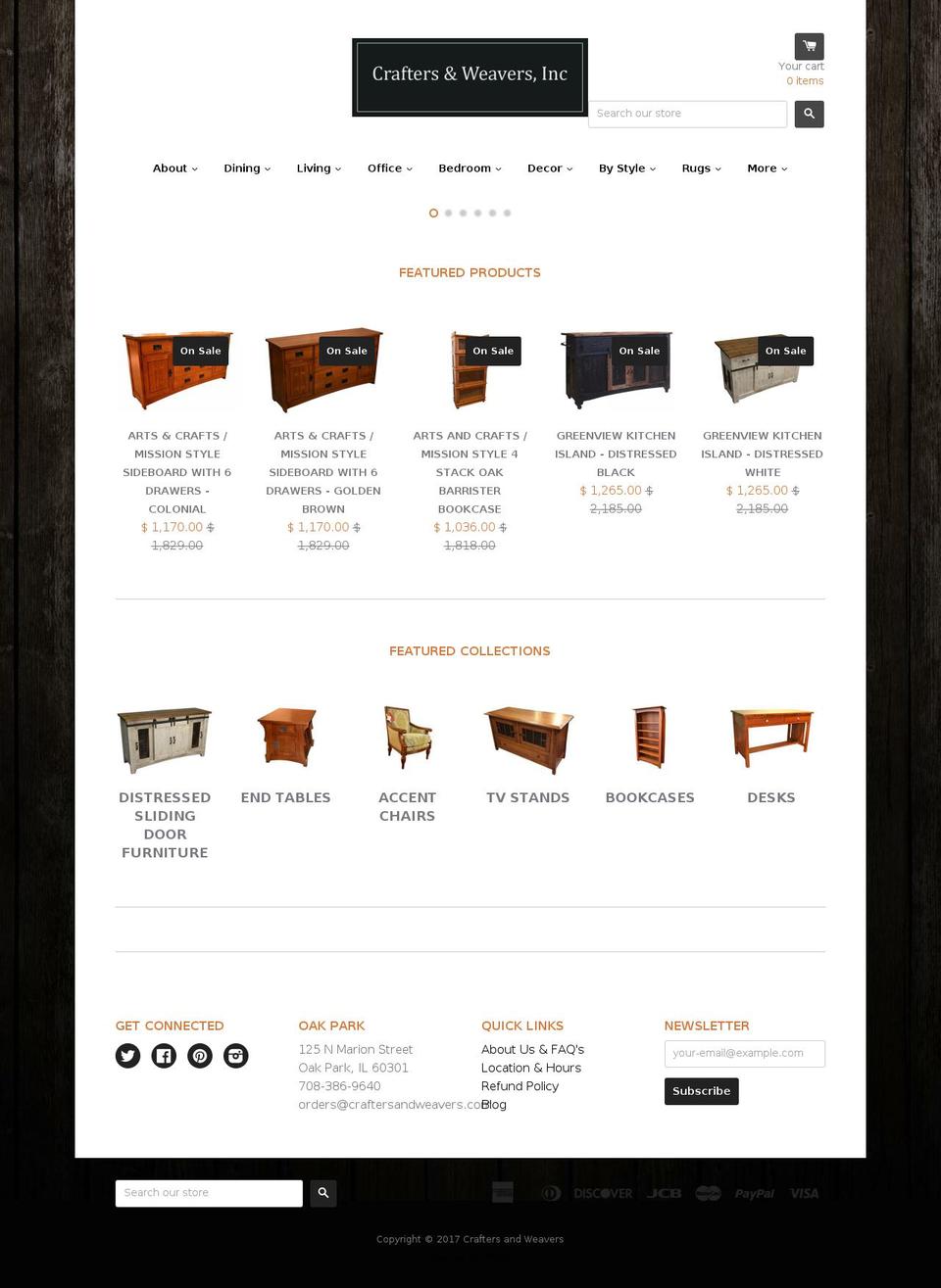 craftersandweavers.com shopify website screenshot