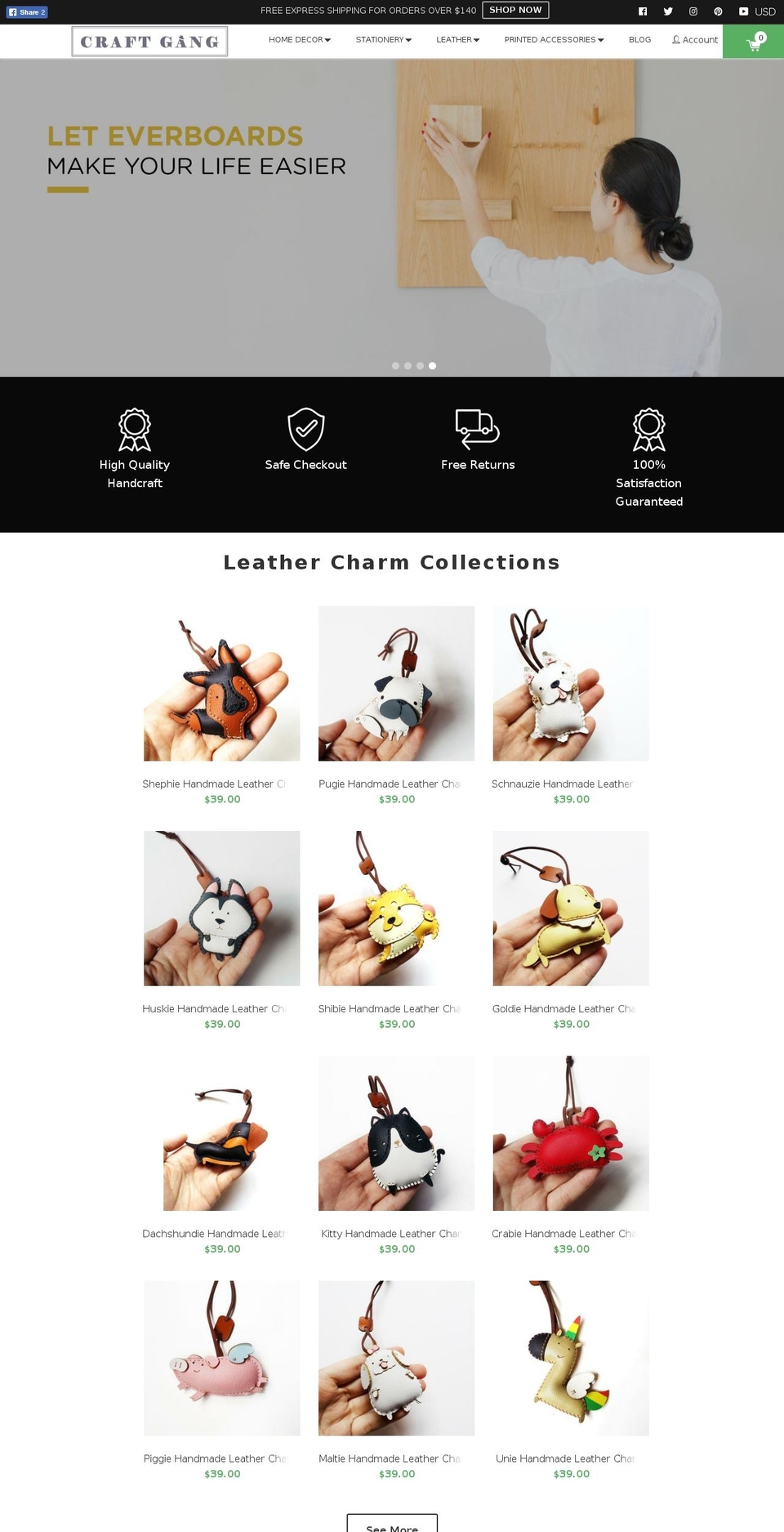 konversion-theme Shopify theme site example craftgang.com