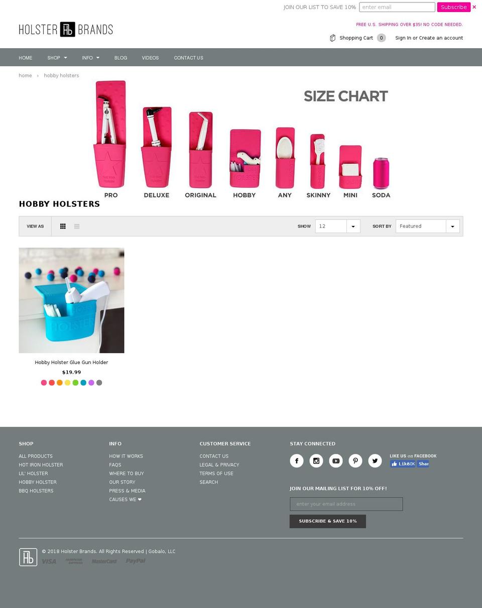 craftholster.com — Shopify storefront screenshot