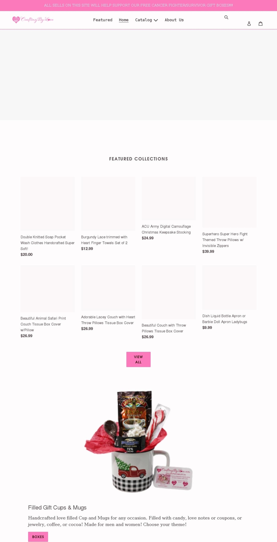 craftingbylove.com shopify website screenshot