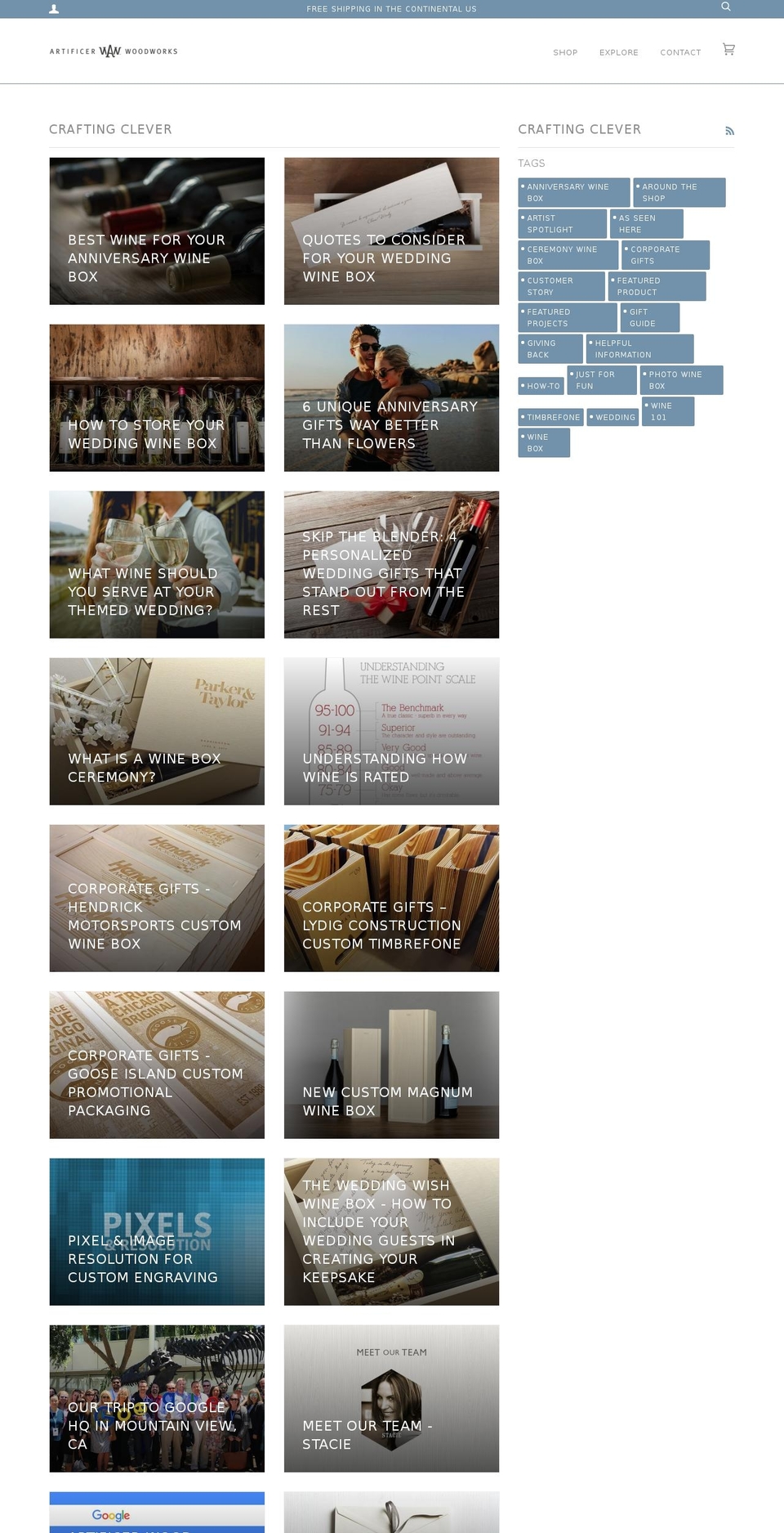 craftingclever.com shopify website screenshot