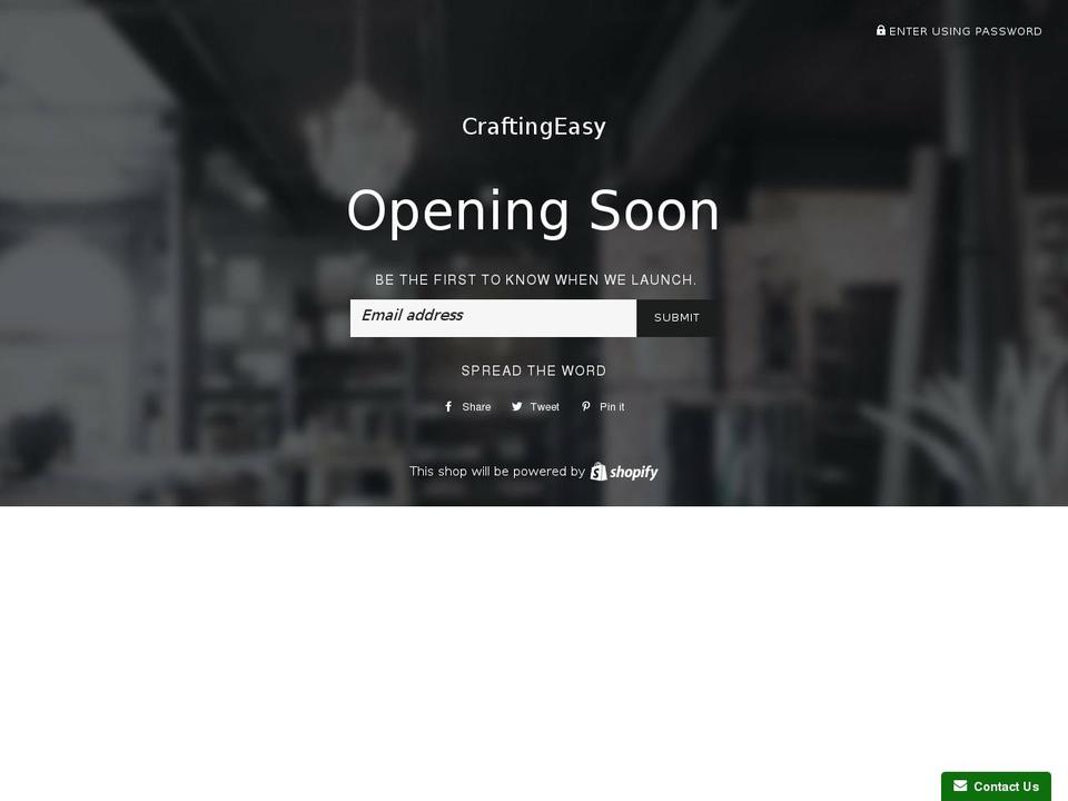 craftingeasy.com — Shopify storefront screenshot