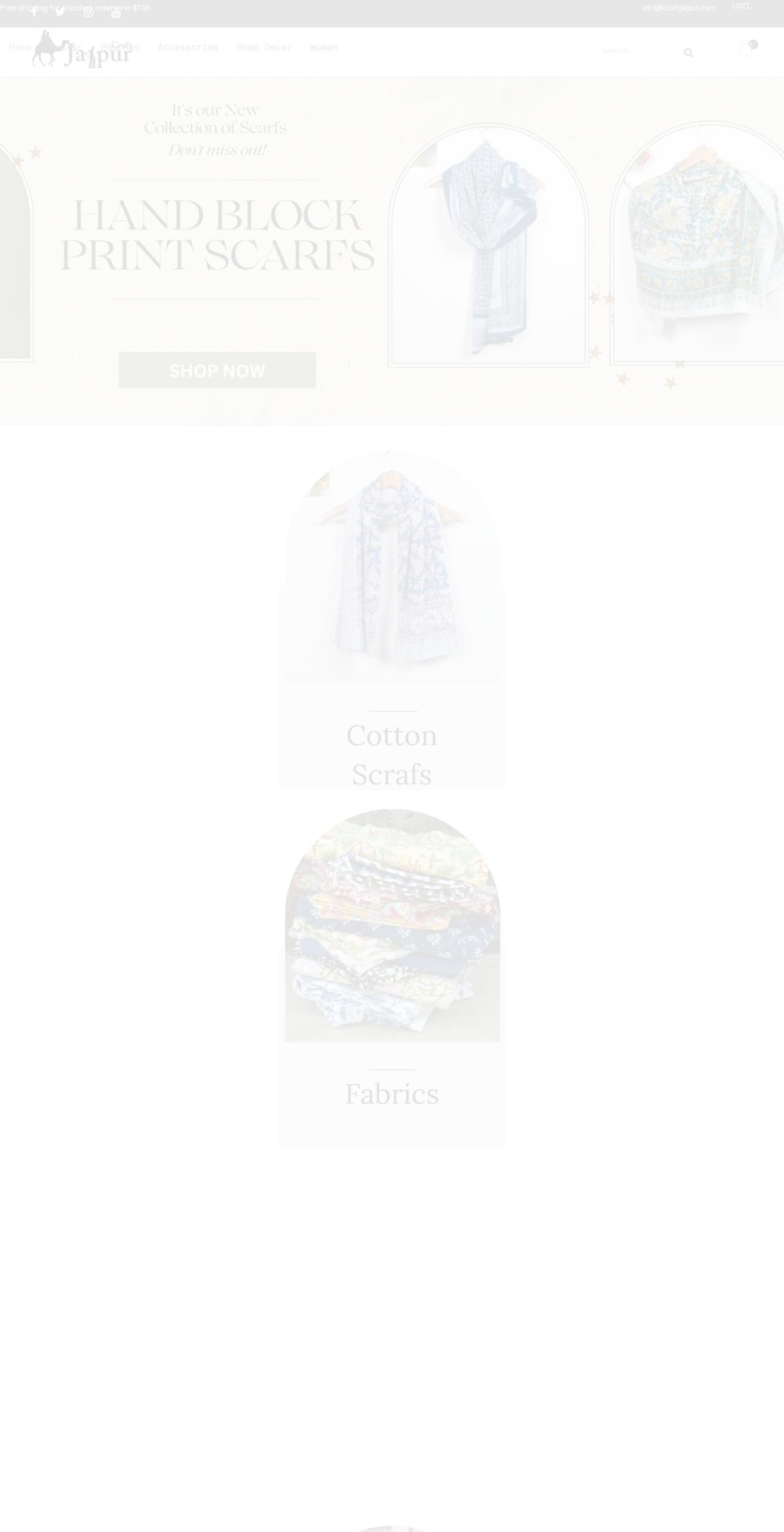 Fashe Shopify theme site example craftjaipur.com