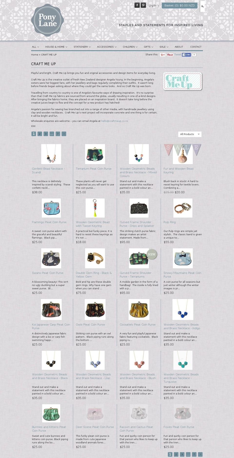 craftmeup.co.nz shopify website screenshot