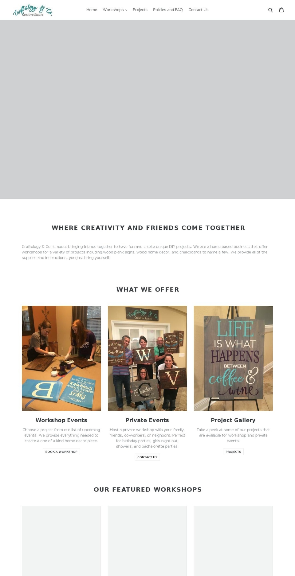 craftologycreativestudio.com — Shopify storefront screenshot