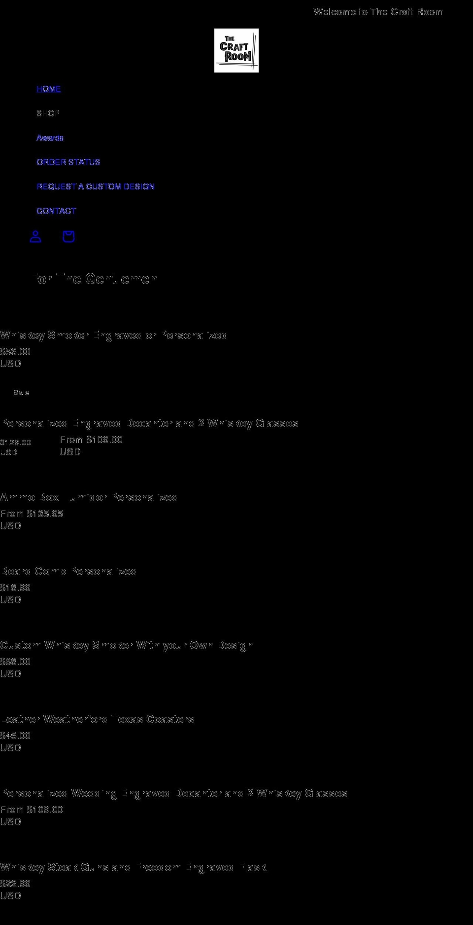 craftroomstore.com shopify website screenshot
