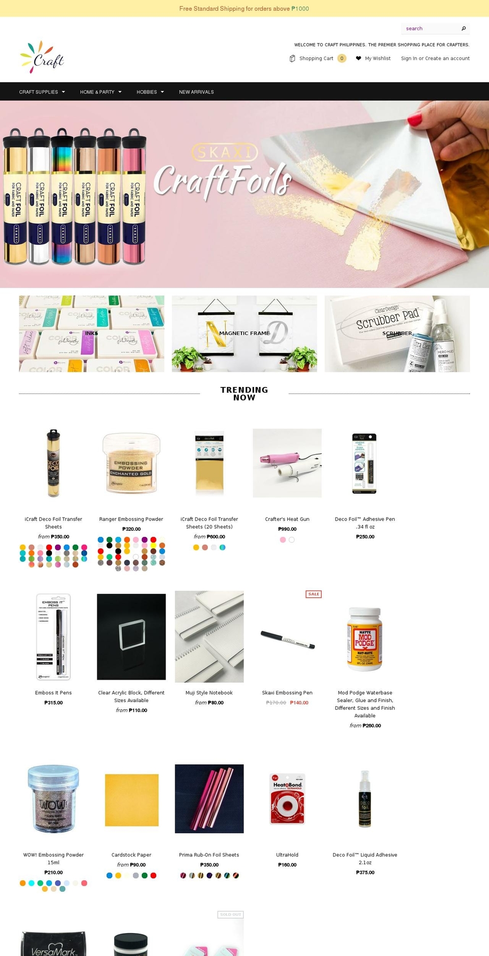 crafts.ph shopify website screenshot