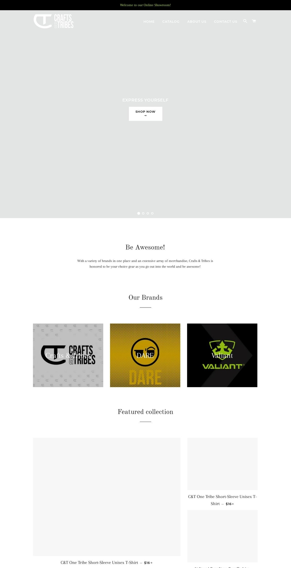 craftsandtribes.com shopify website screenshot