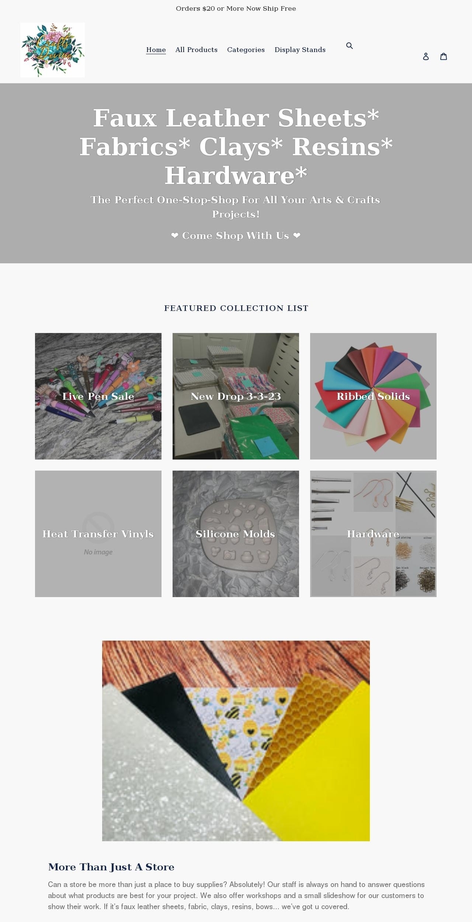 craftsdevine.com shopify website screenshot