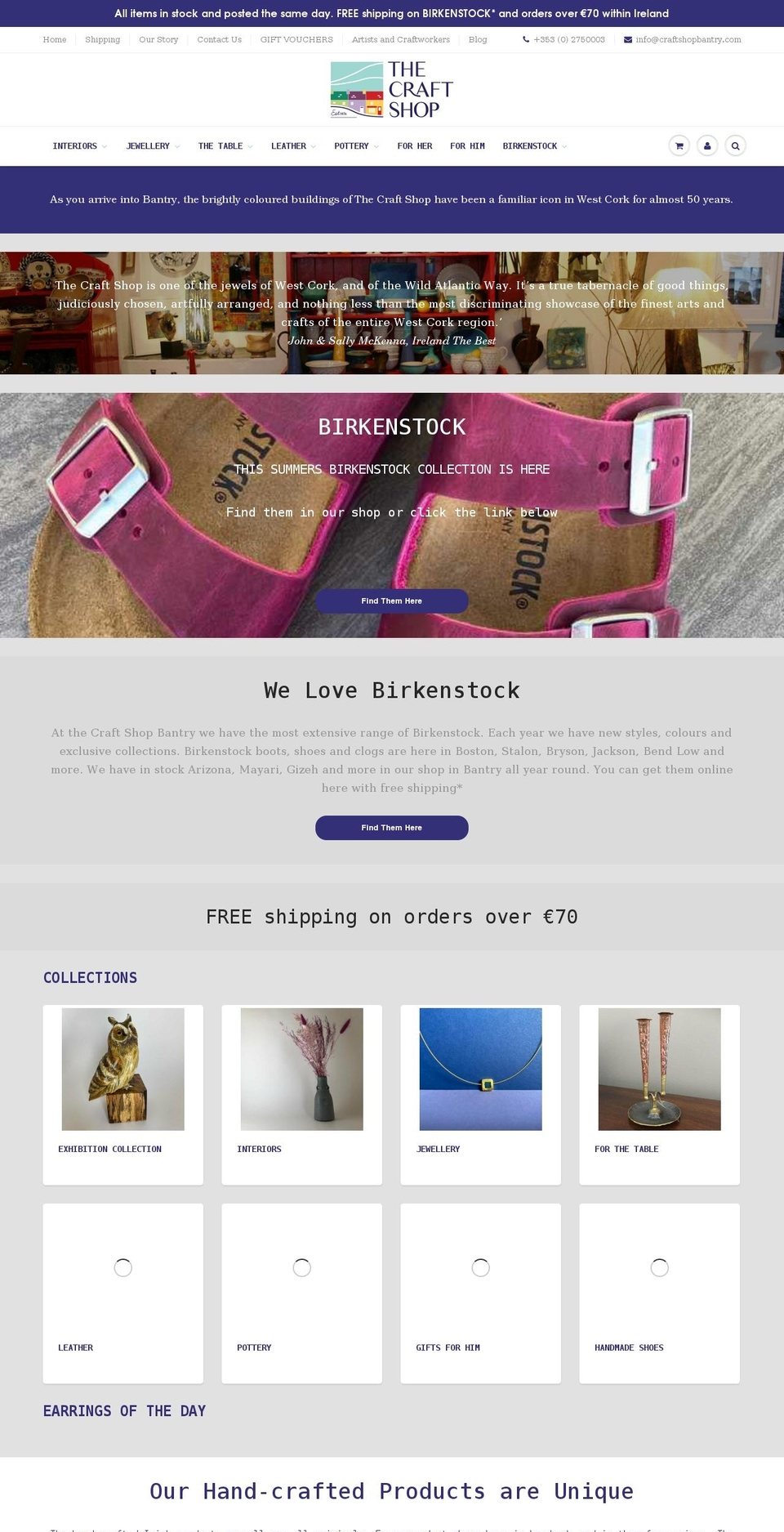 craftshopbantry.com shopify website screenshot