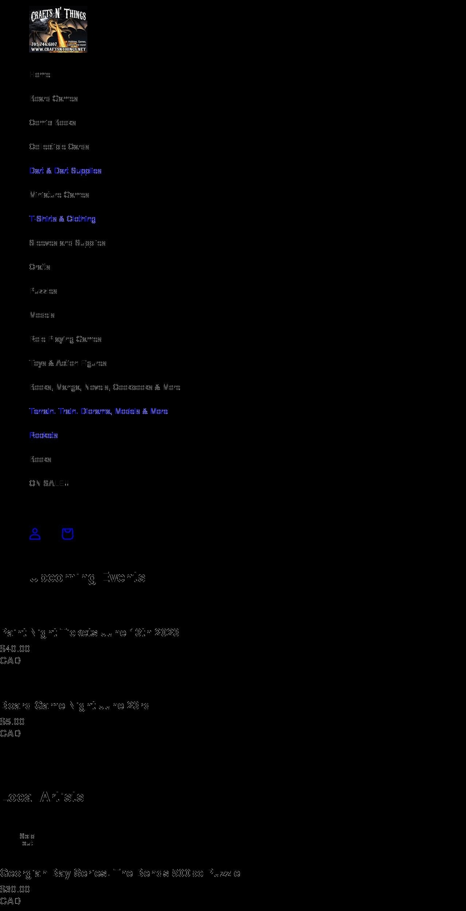 craftsnthings.net shopify website screenshot