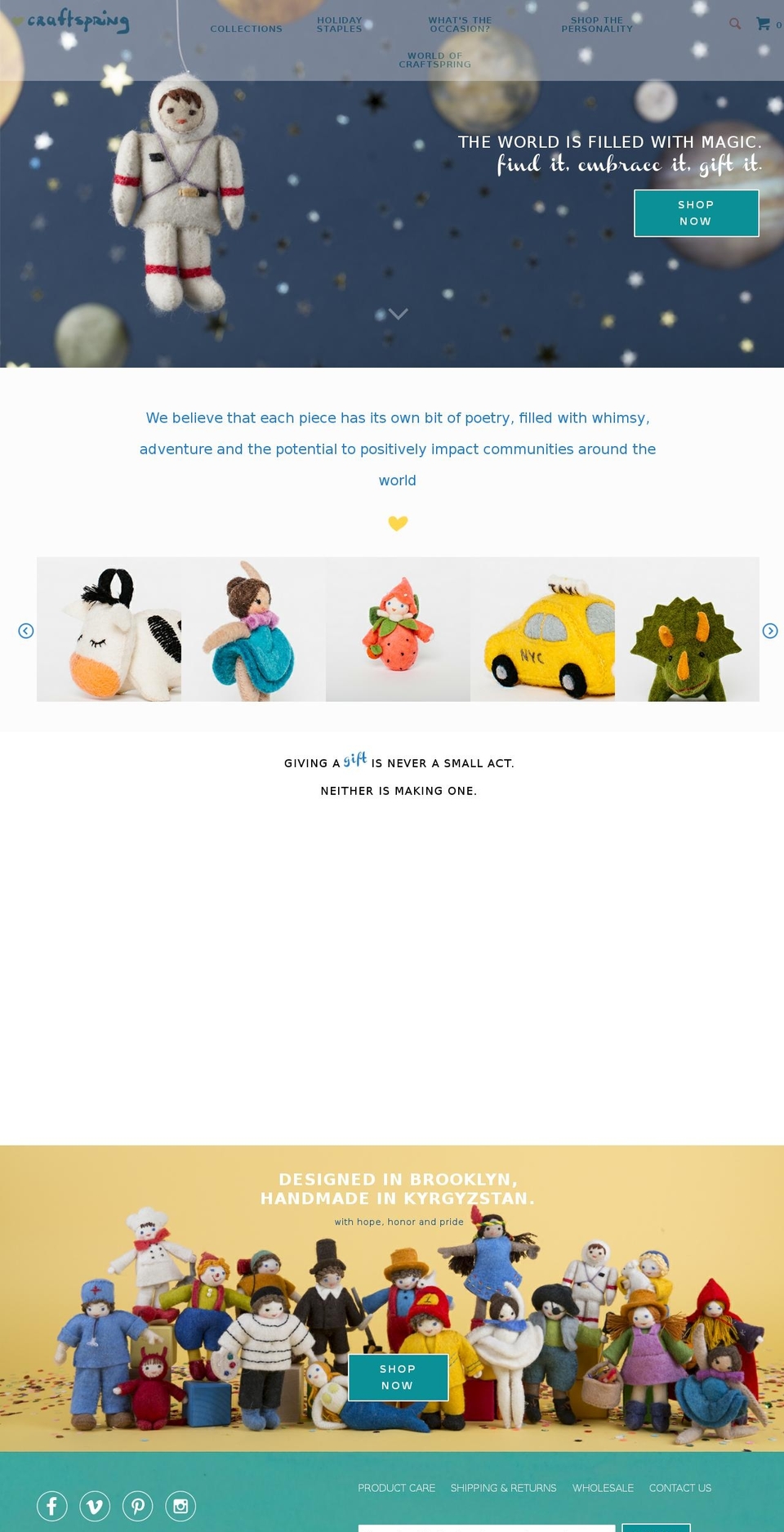 craftspring.com shopify website screenshot