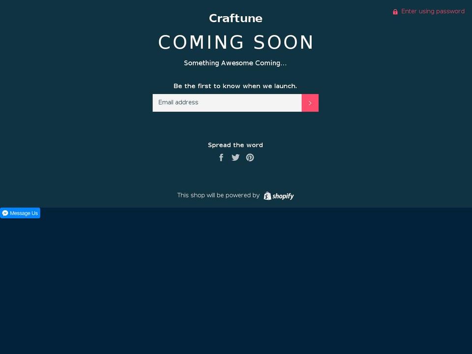 craftune.com — Shopify storefront screenshot