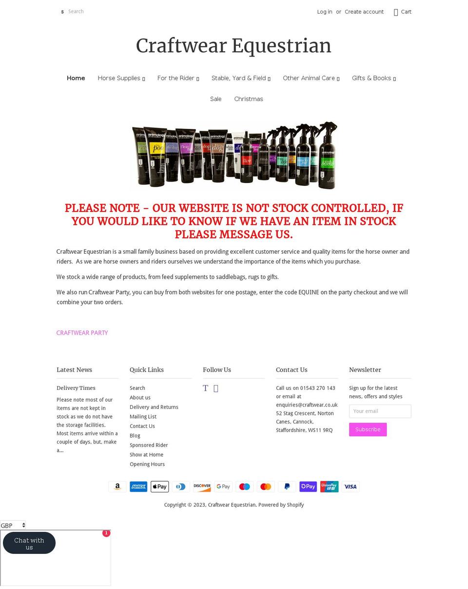craftwear-equestrian.myshopify.com shopify website screenshot