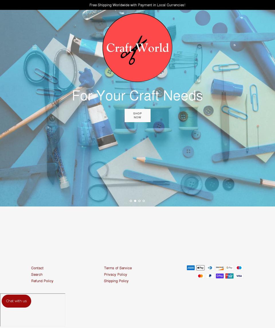 craftworld.store shopify website screenshot