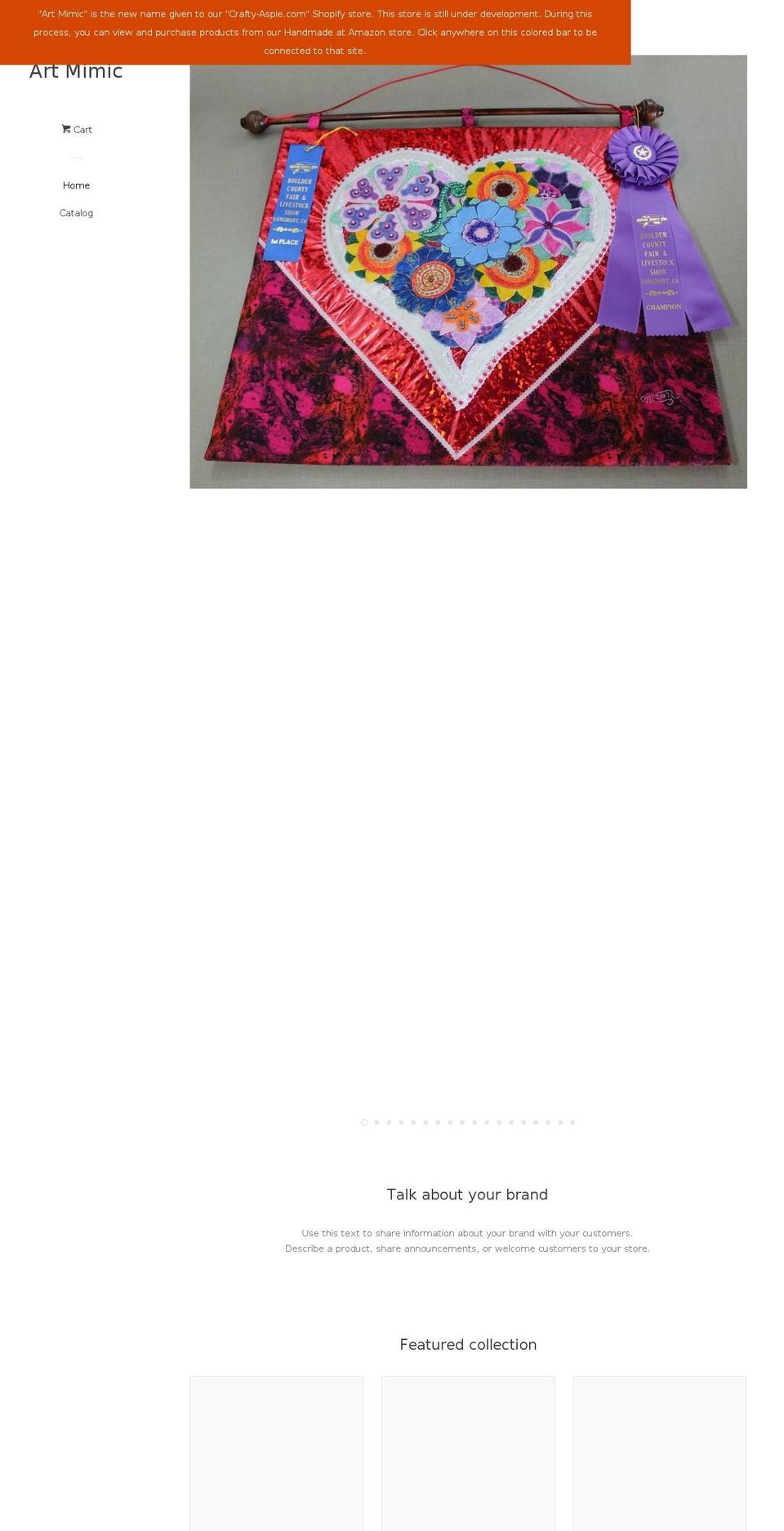 crafty-aspie.com — Shopify storefront screenshot