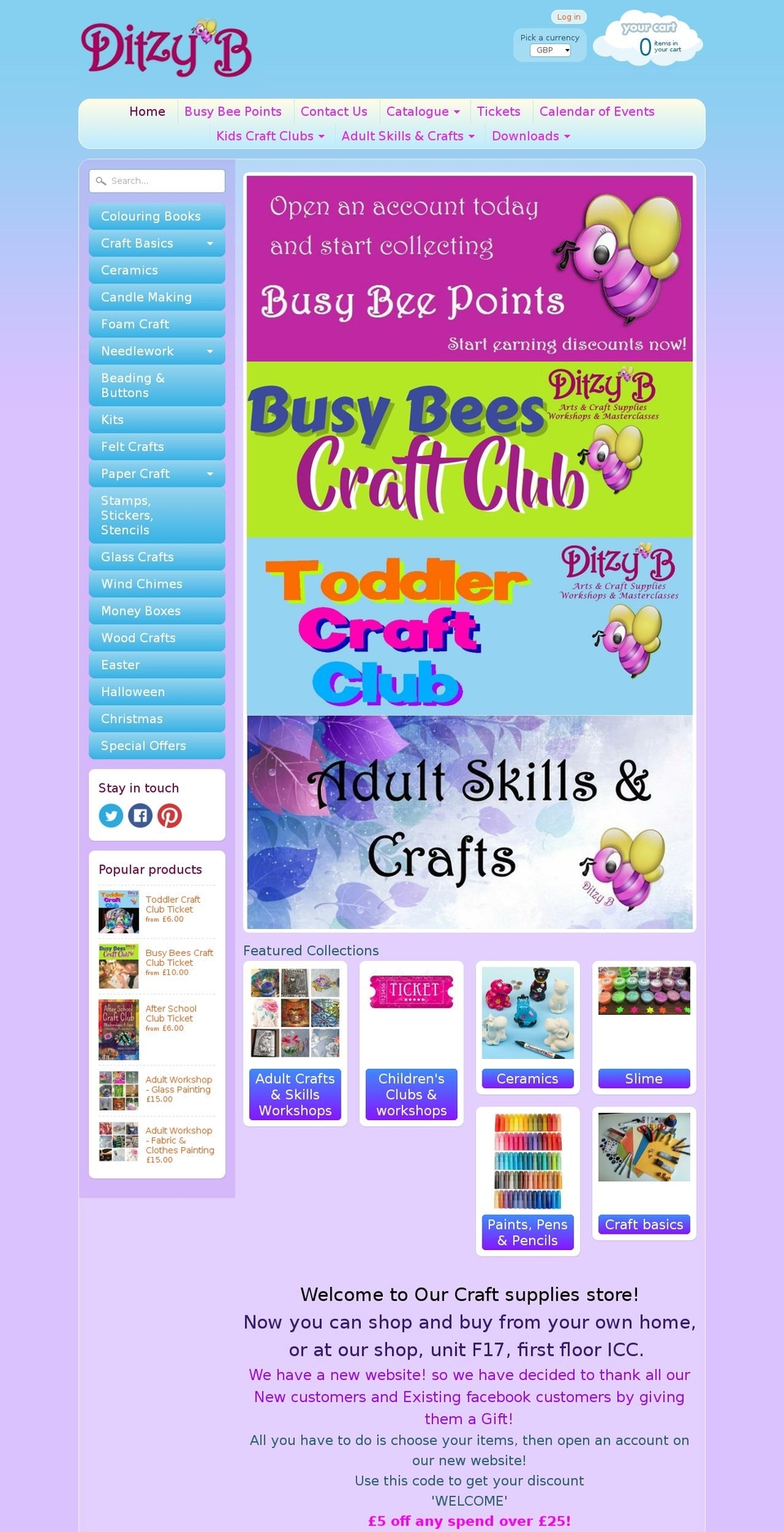 crafty-monkey.com — Shopify storefront screenshot