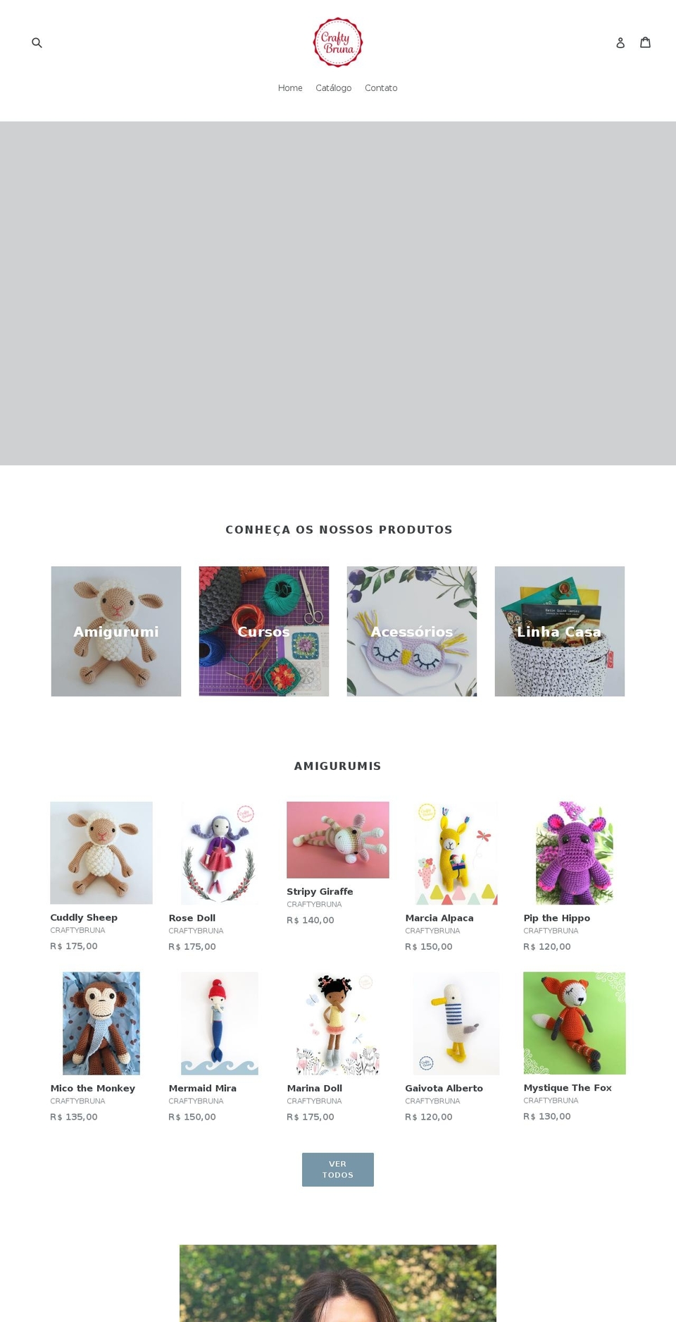 craftybruna.com shopify website screenshot