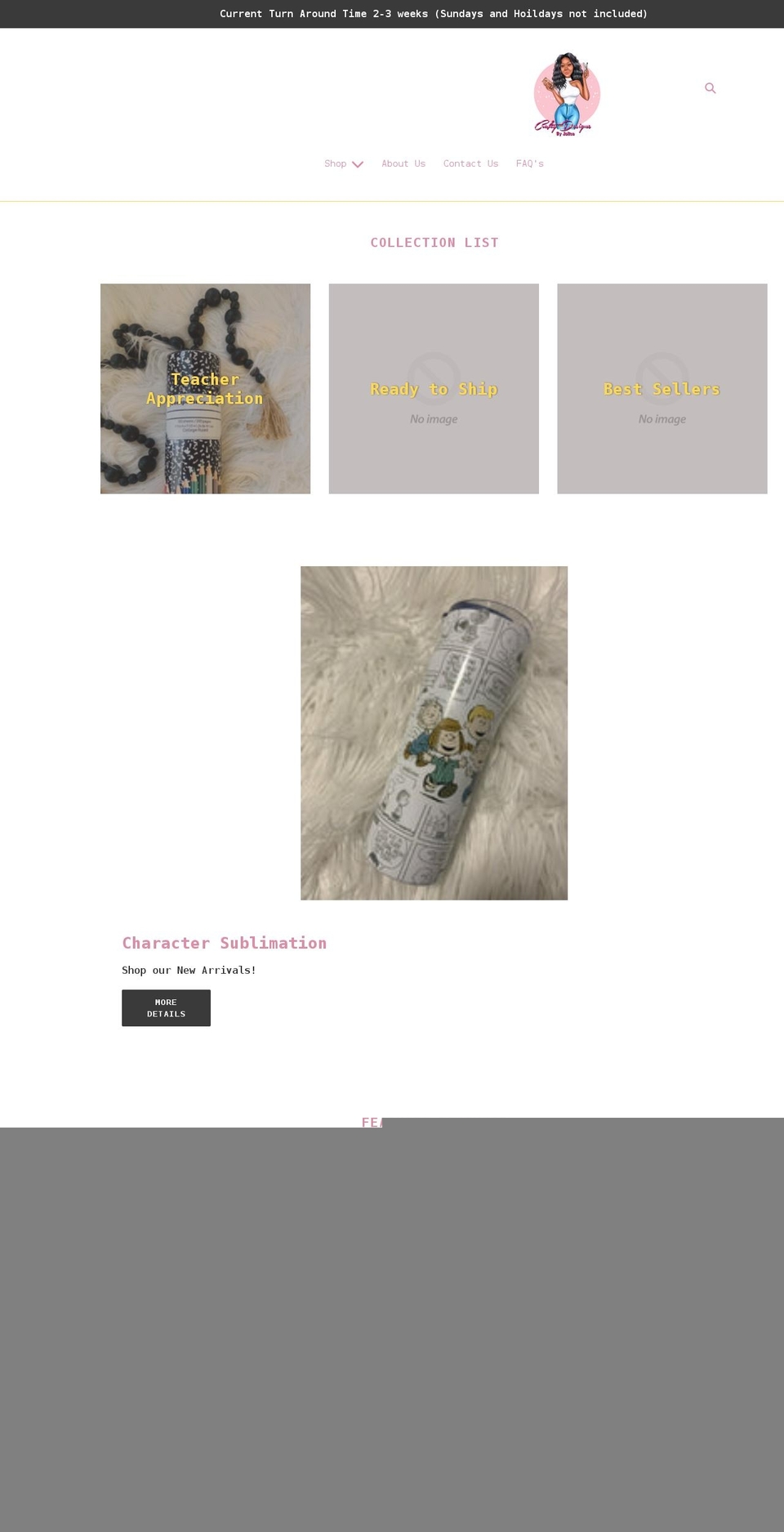 craftydesignsbyjalisa.com shopify website screenshot