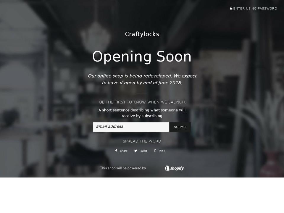 craftylocks.com — Shopify storefront screenshot