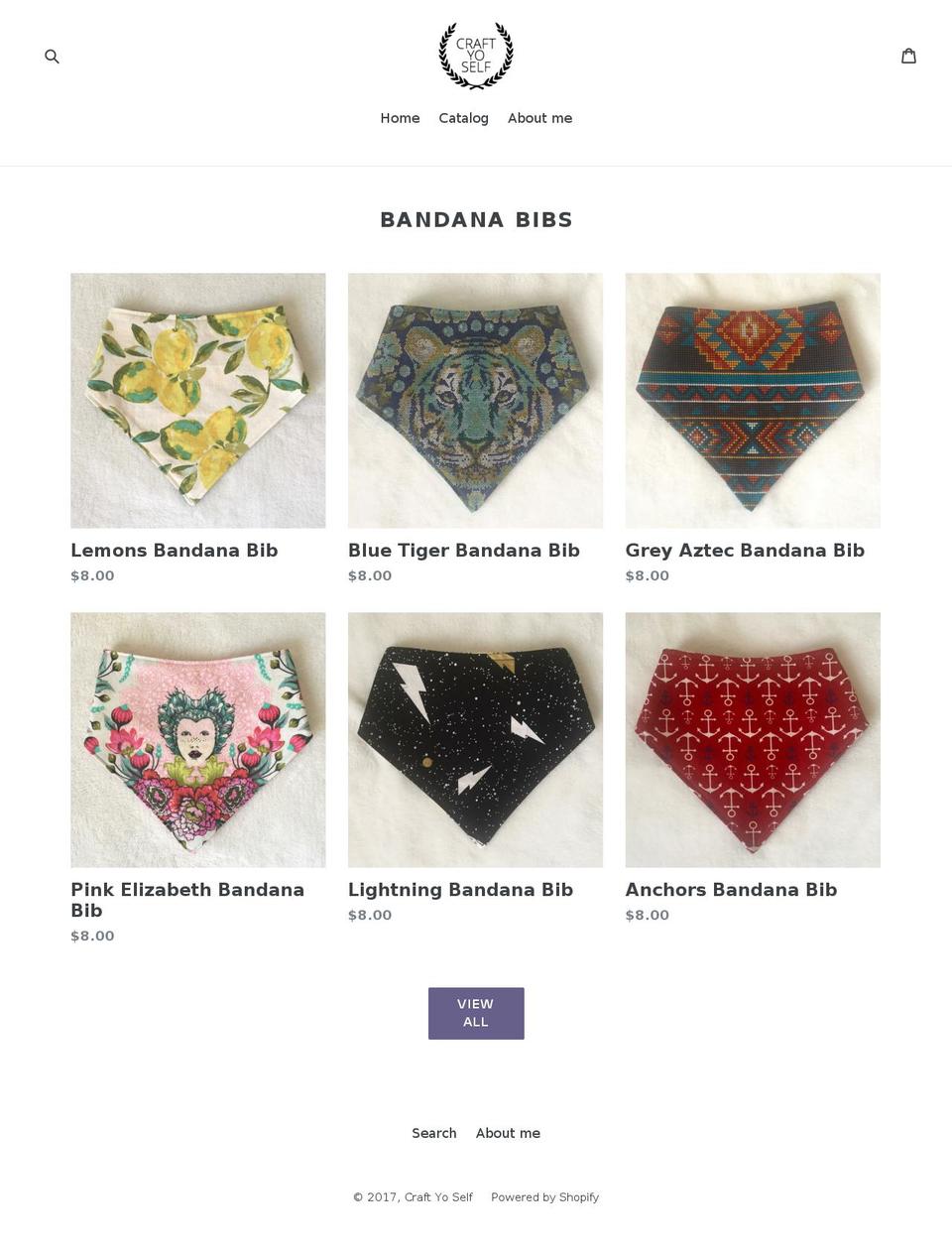 craftyoself.com shopify website screenshot