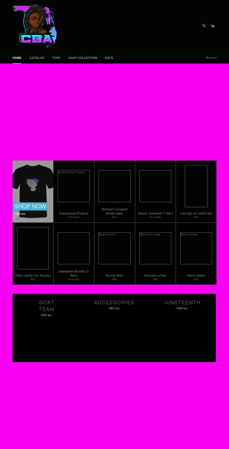 craftzbyangiellc.com shopify website screenshot