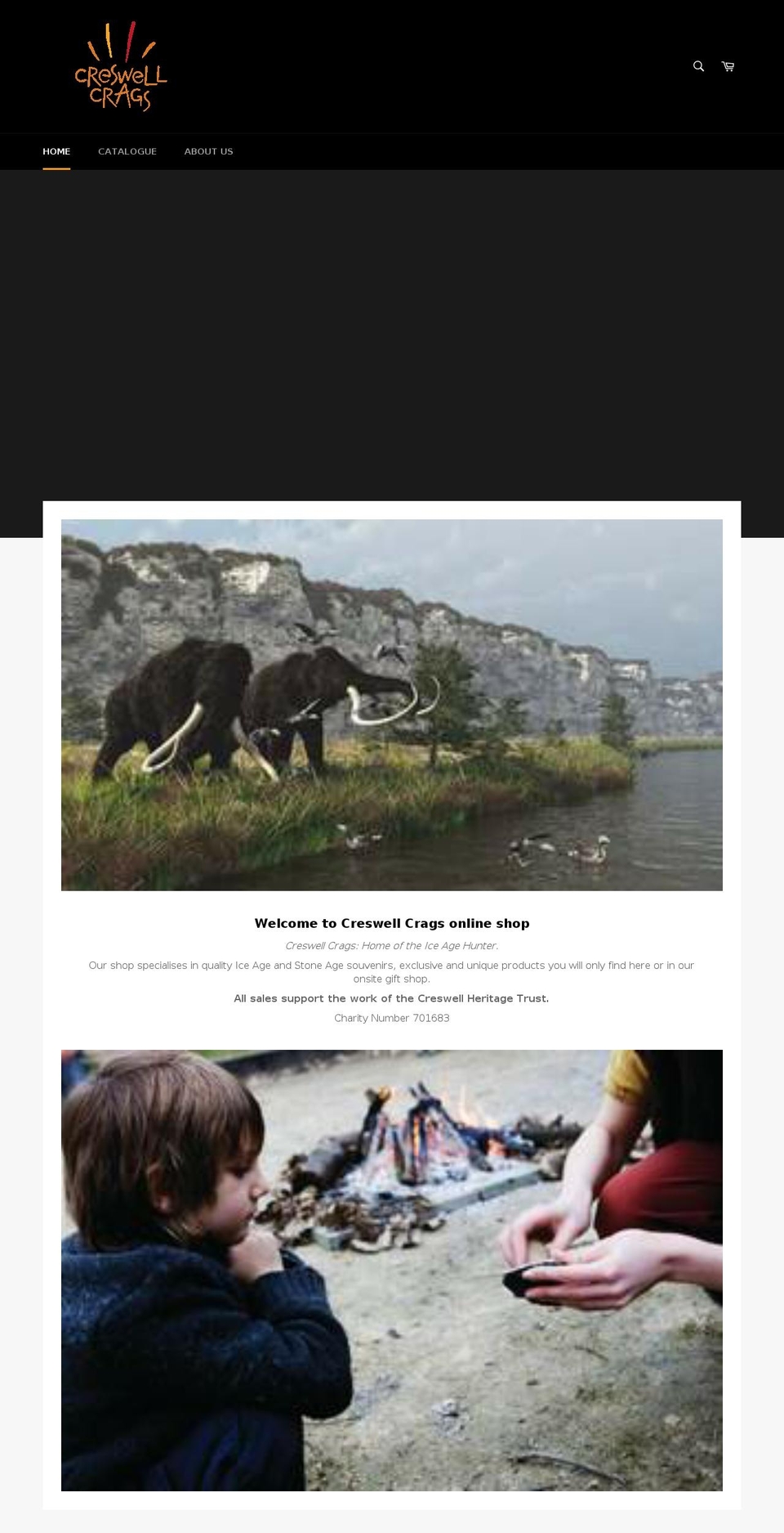 crags-shop.com shopify website screenshot
