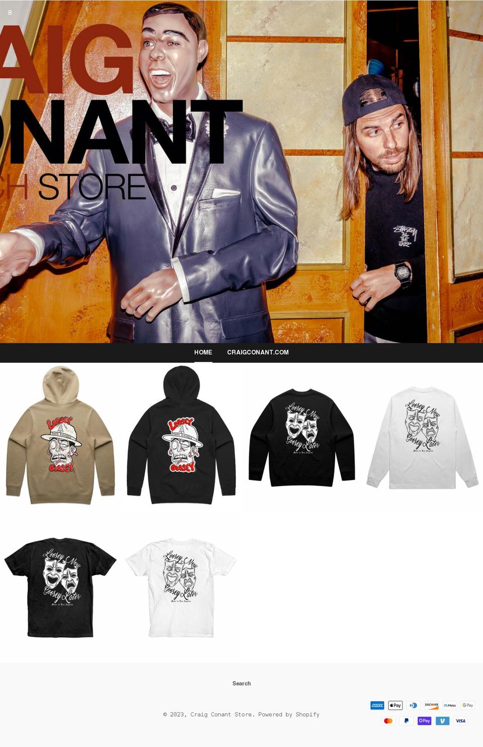 craigconantstore.com shopify website screenshot