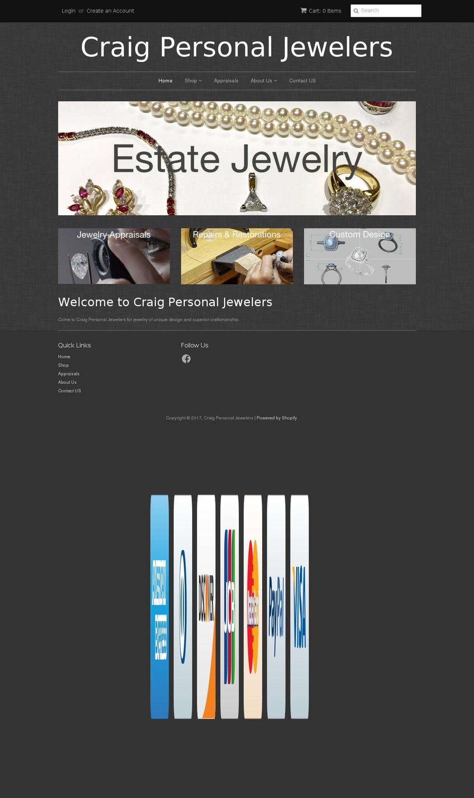 craigpersonaljewelers.com shopify website screenshot