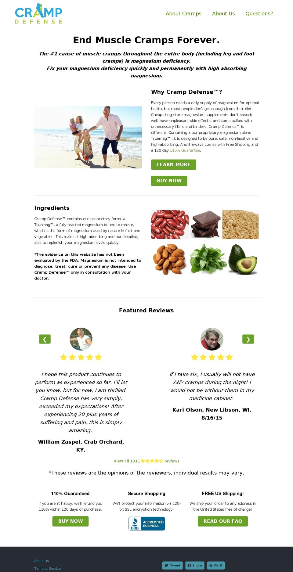 crampdefense.com shopify website screenshot