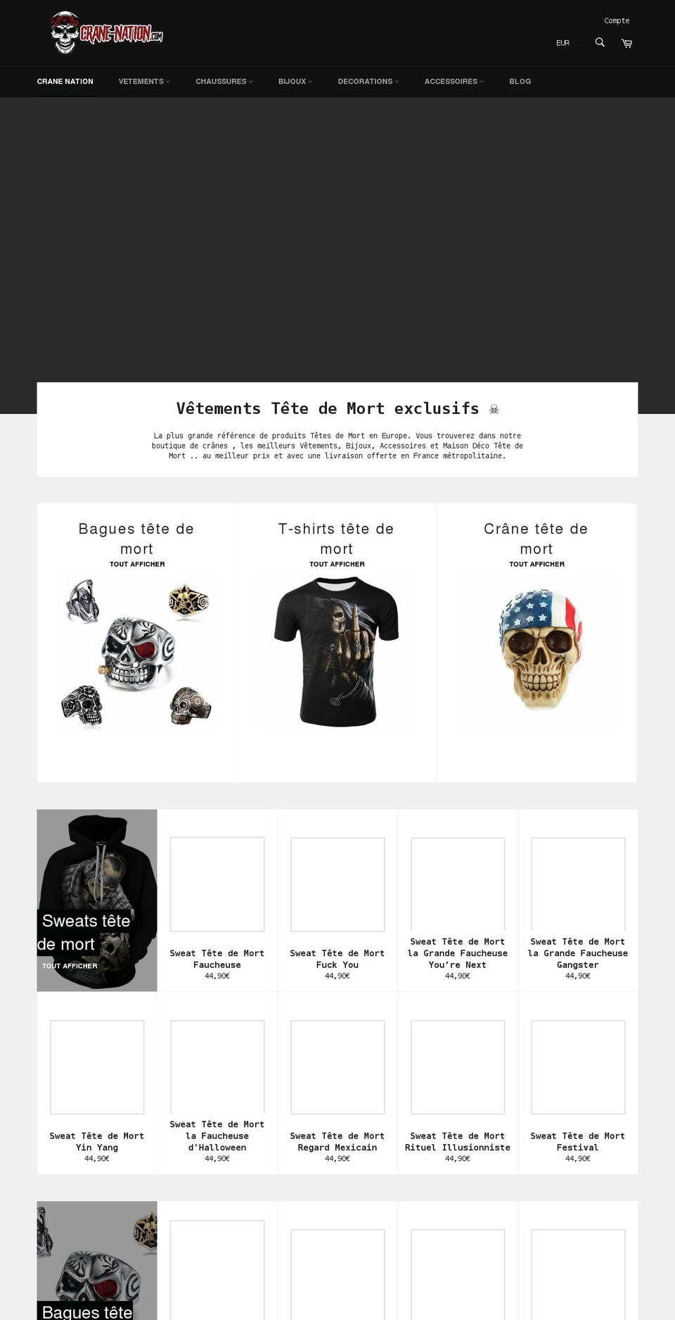 crane-nation.com shopify website screenshot