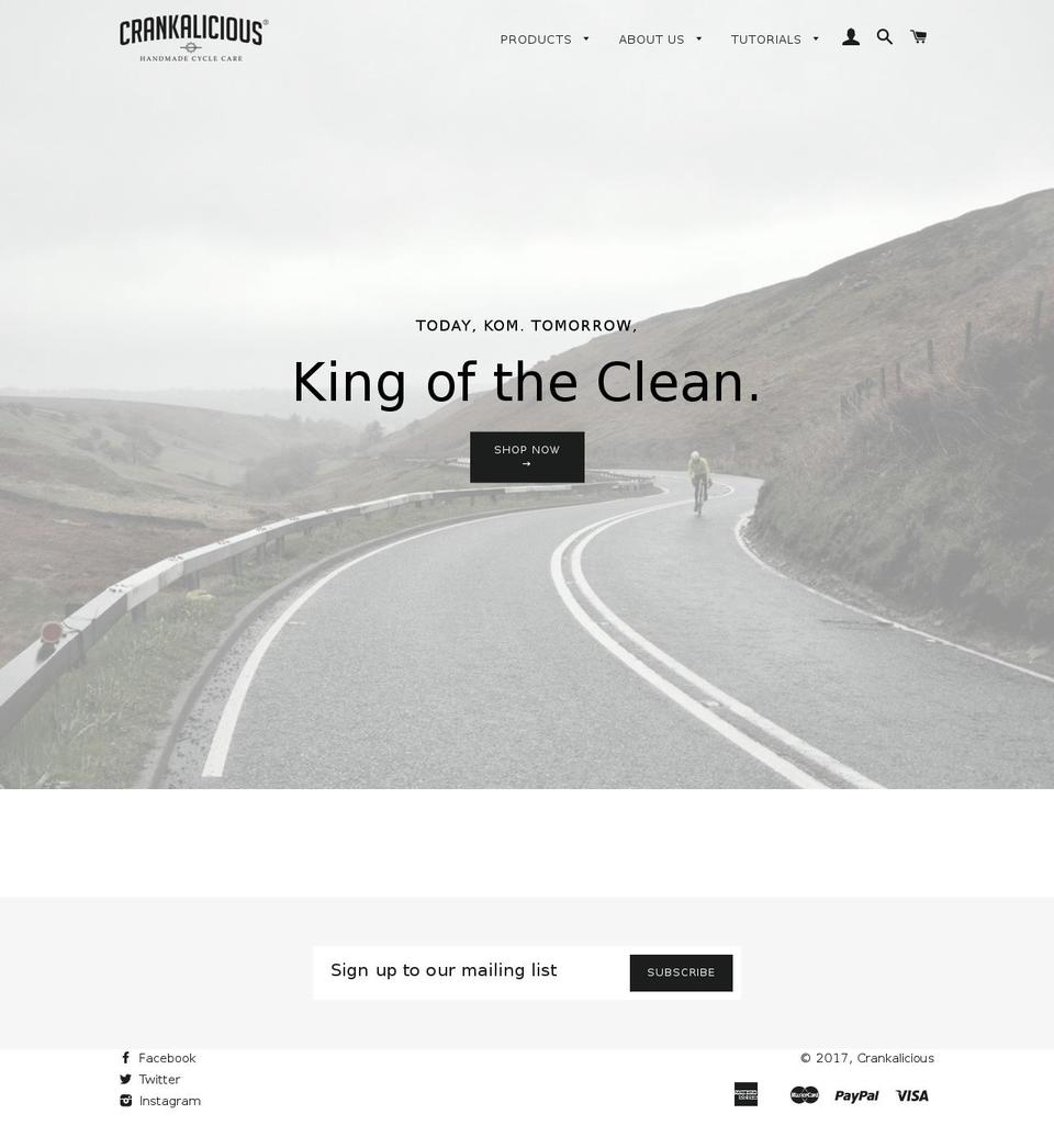crankalicious.com shopify website screenshot