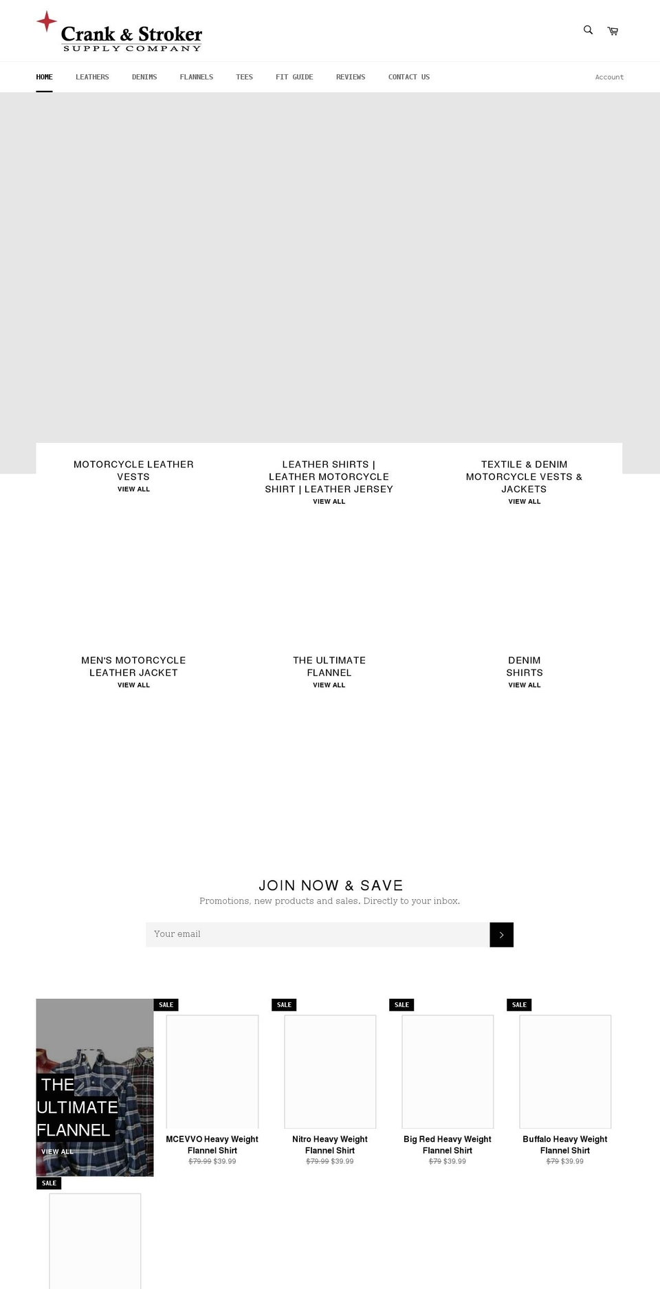 crankandstroker.com shopify website screenshot
