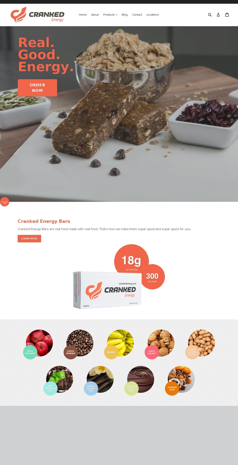 crankedenergy.com shopify website screenshot