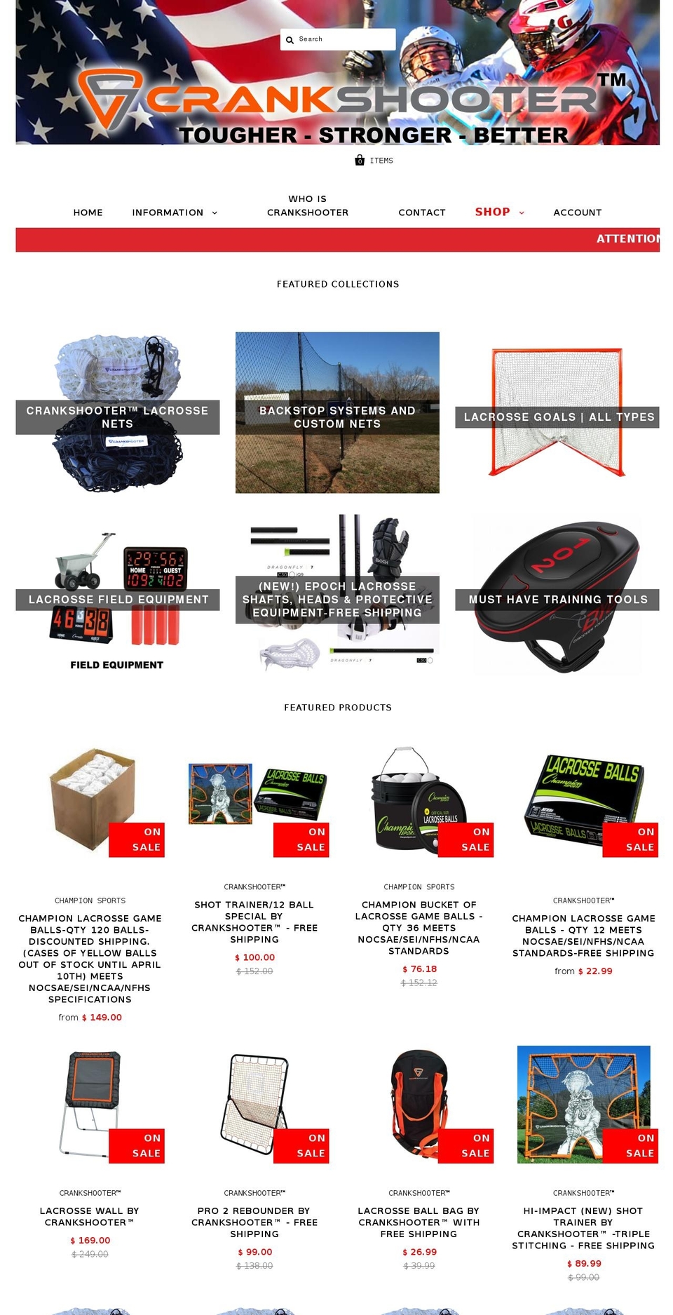 crankshooter.com shopify website screenshot