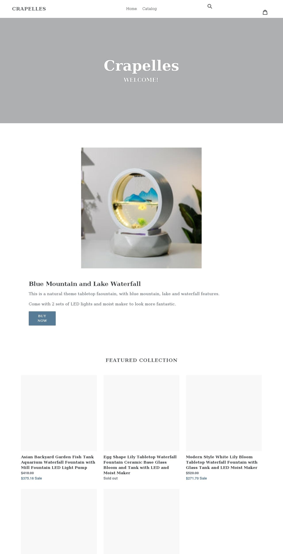 crapelles.com shopify website screenshot