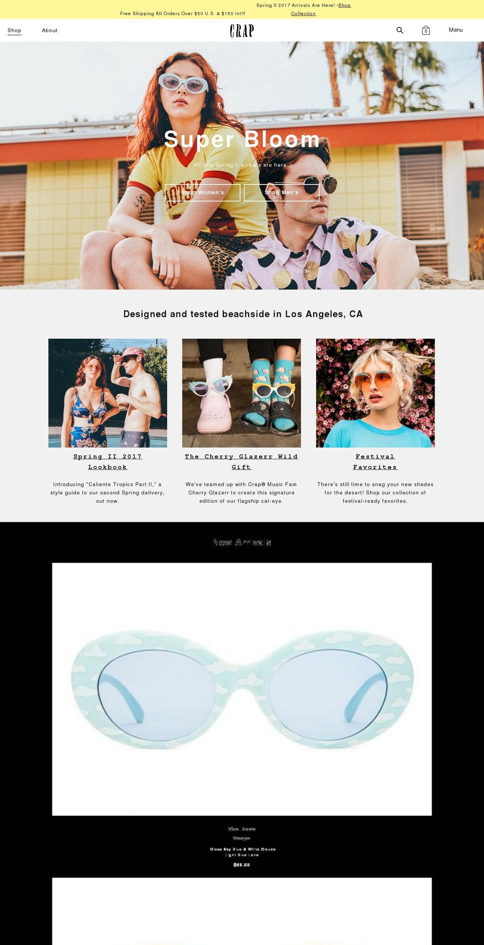 Crap Eyewear 1.3 (Pre-Order Badge Fix) Shopify theme site example crapeyeware.com