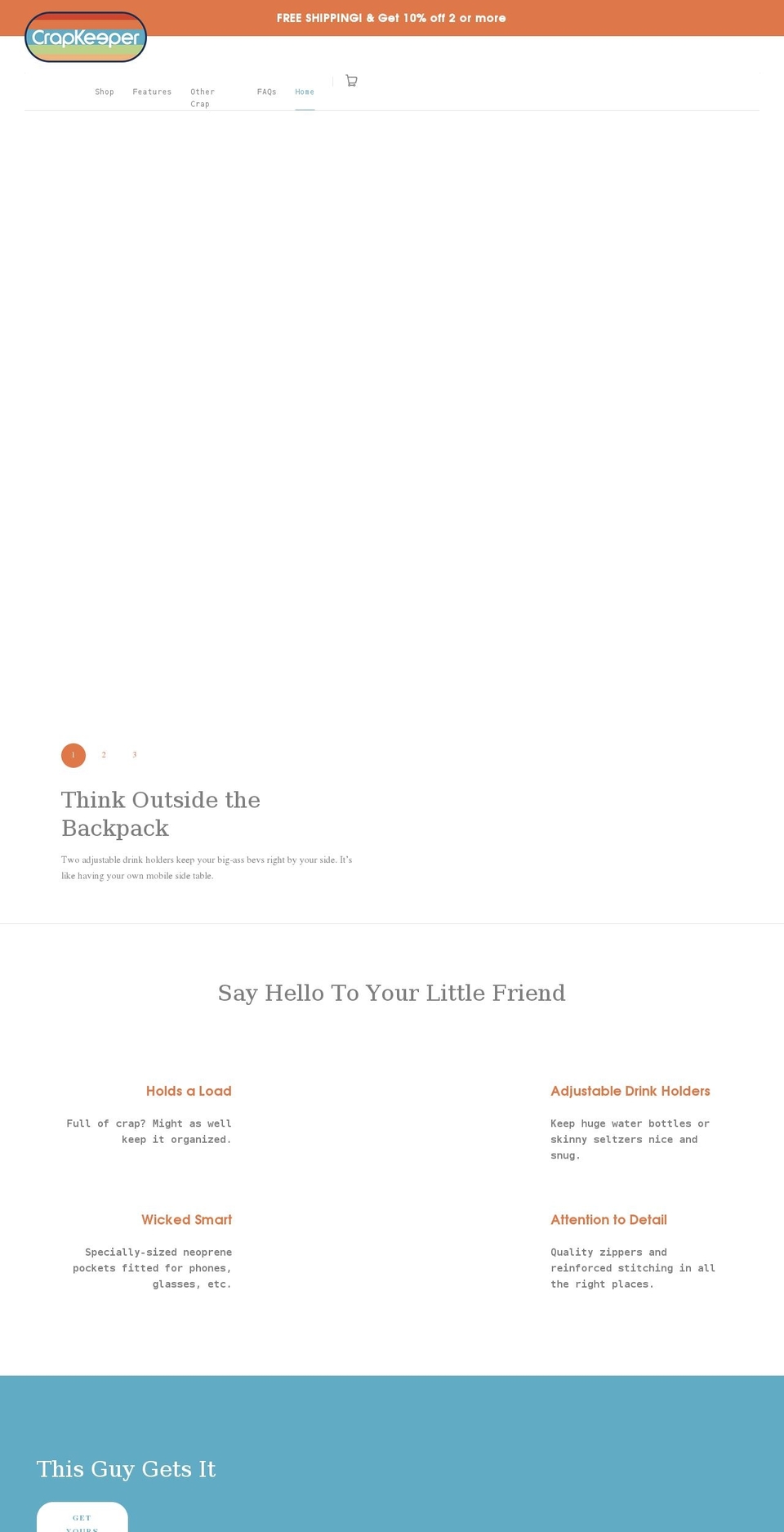 crapkeeper.com shopify website screenshot