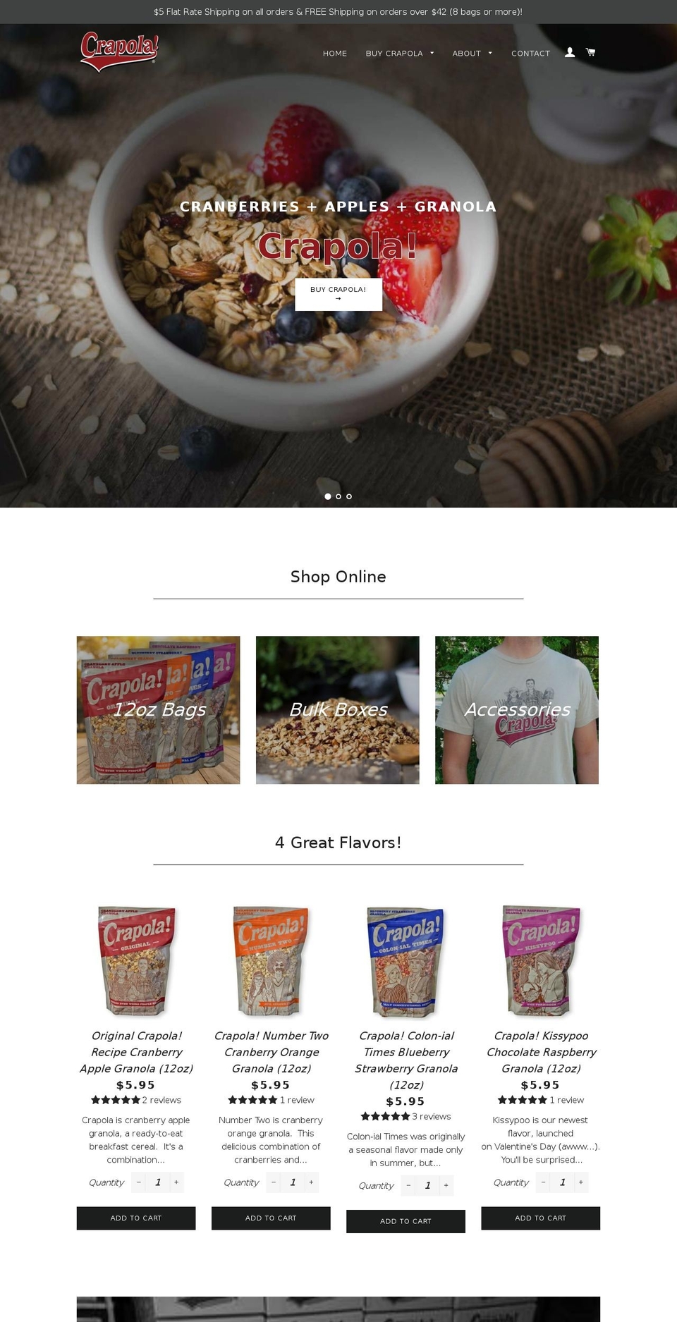 crapola.us shopify website screenshot