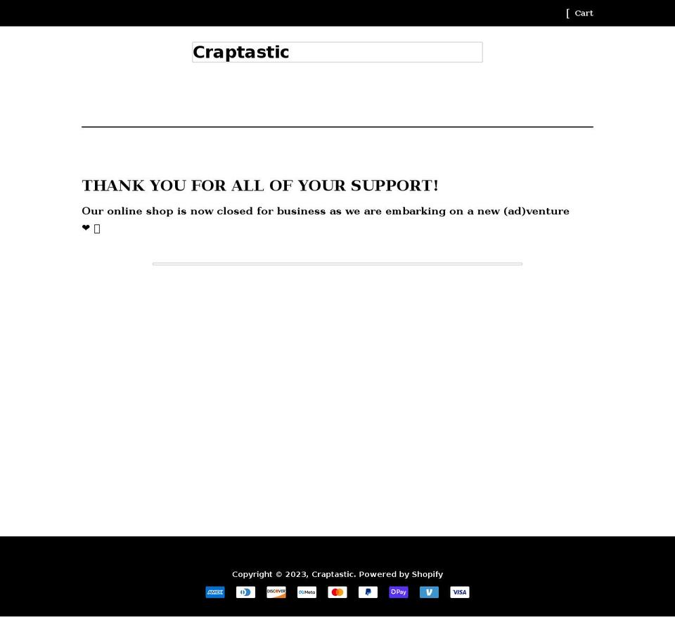 craptasticpets.com shopify website screenshot
