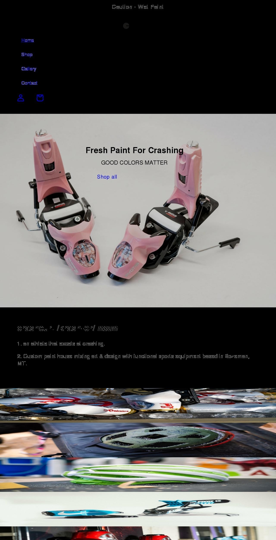 crasheur.com shopify website screenshot