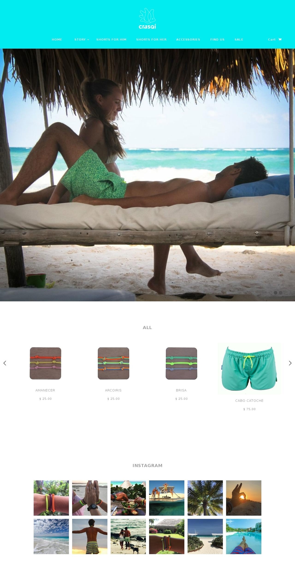 crasqi.com shopify website screenshot