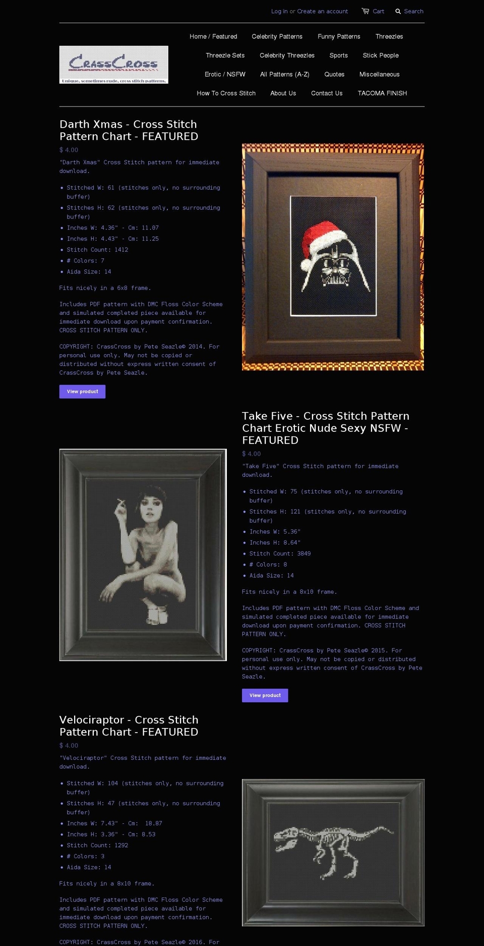 crasscross.com shopify website screenshot