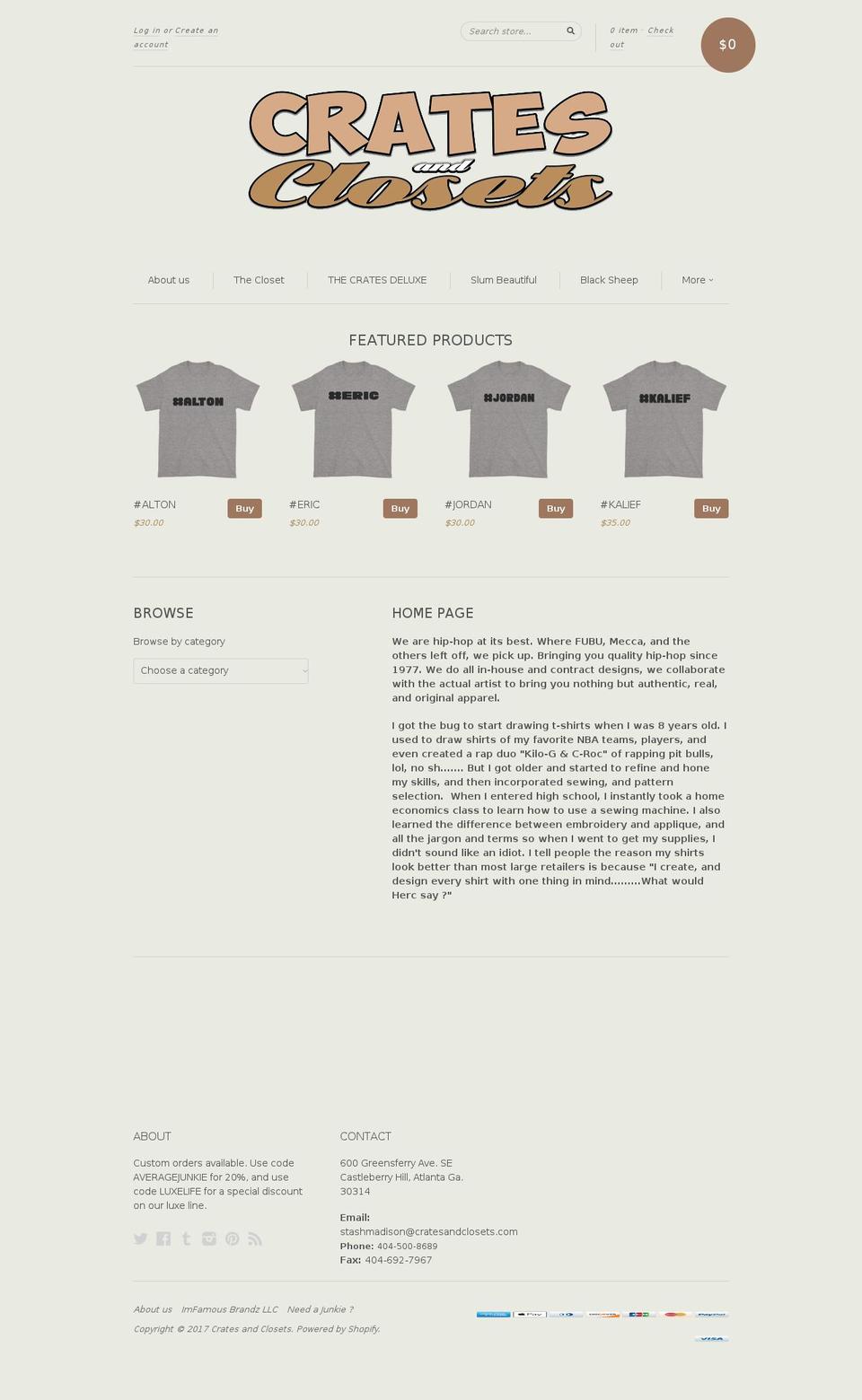 Be Yours Shopify theme site example cratesandclosets.com