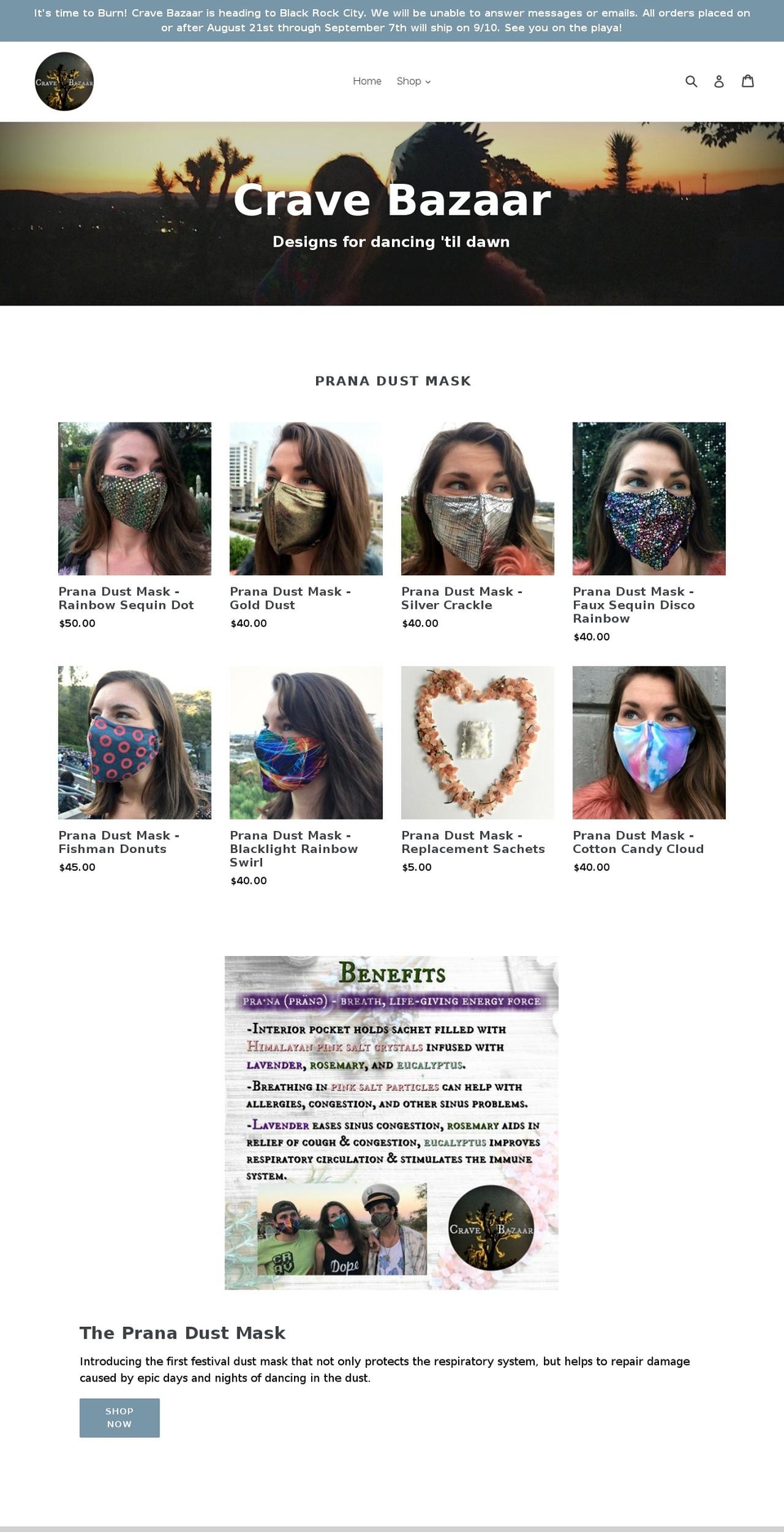 cravebazaar.com — Shopify storefront screenshot