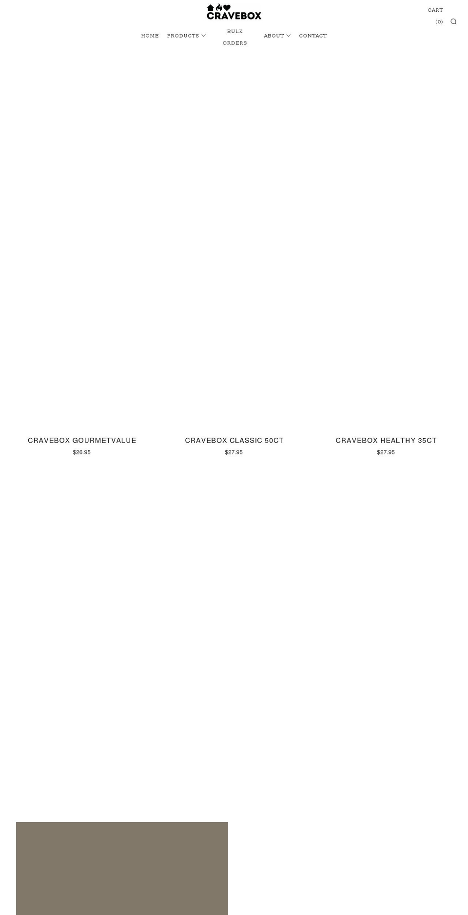 cravebox.com shopify website screenshot