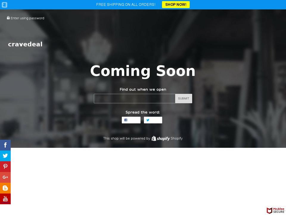 cravedeal.com — Shopify storefront screenshot